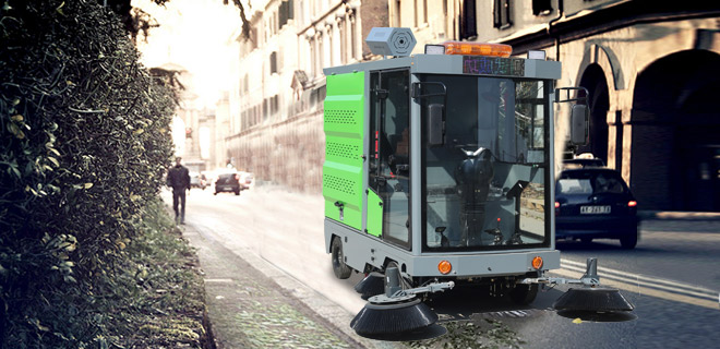 多功能电动扫地车 扫吸洗一体 雾炮降尘